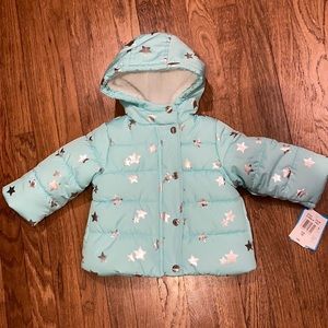 Powder Blue Child’s Puffer Coat